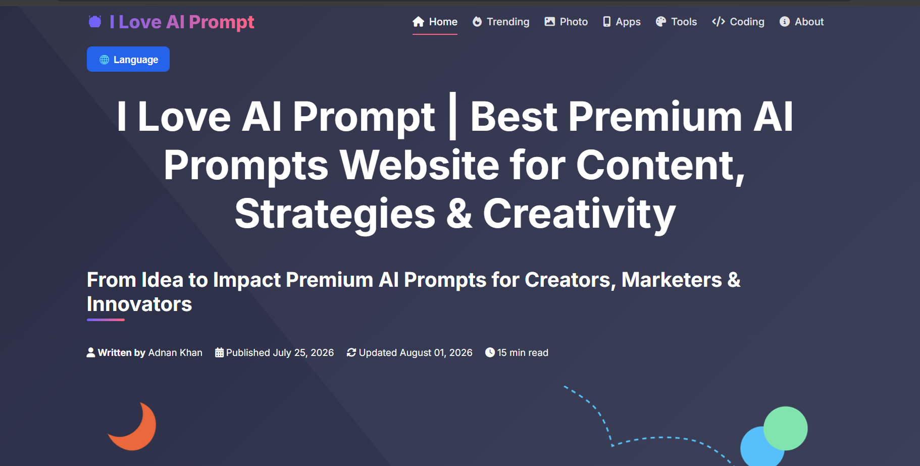 iloveaiprompt.xyz AI prompt directory launch announcement